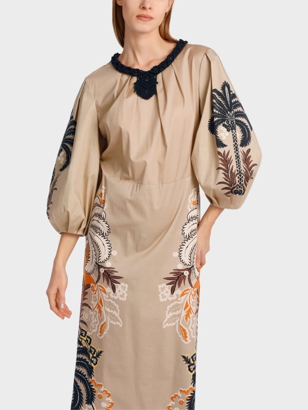 Marc Cain Midilanges, tailliertes Kleid Letzte 3 Tage