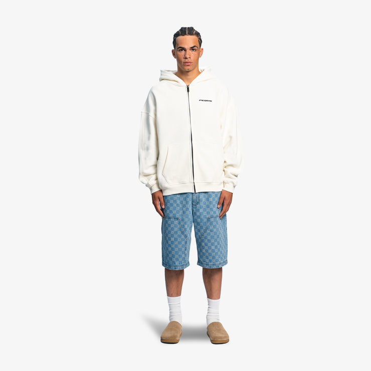 Pequs Plágia Chest Logo Zip Hoodie Letzte 2 Tage