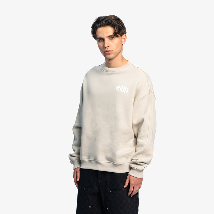 Pequs Mythic Chest Logo Sweater Letzter Tag