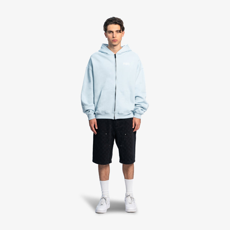 Pequs Back Logo Zip Hoodie Nur für heute