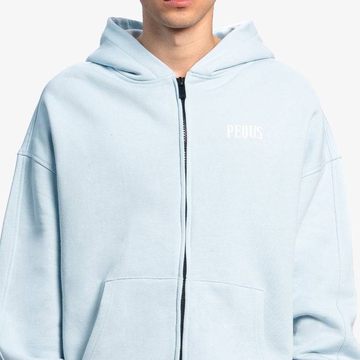 Pequs Back Logo Zip Hoodie Nur für heute