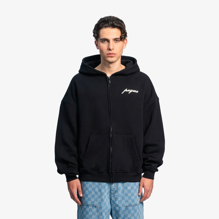 Pequs A Paradise Beach Club Back Logo Zip Hoodie Bis zu 55% Rabatt