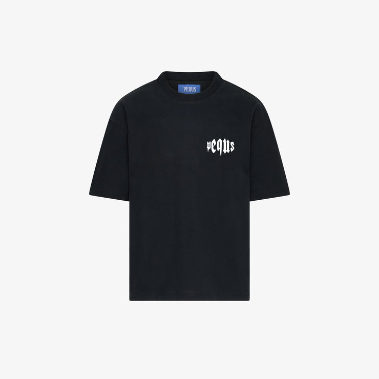 Pequs Mythic Chest Logo T-Shirt Black Friday