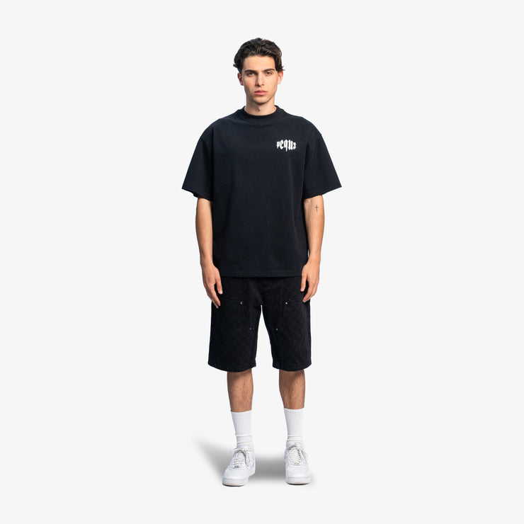 Pequs Mythic Chest Logo T-Shirt Black Friday