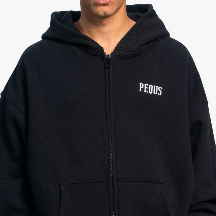 Pequs Chest Logo Zip Hoodie Letzte 3 Tage