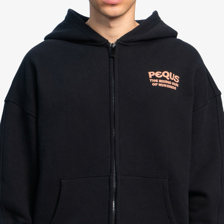 Pequs Rising Sun Zip Hoodie Neueste Stile