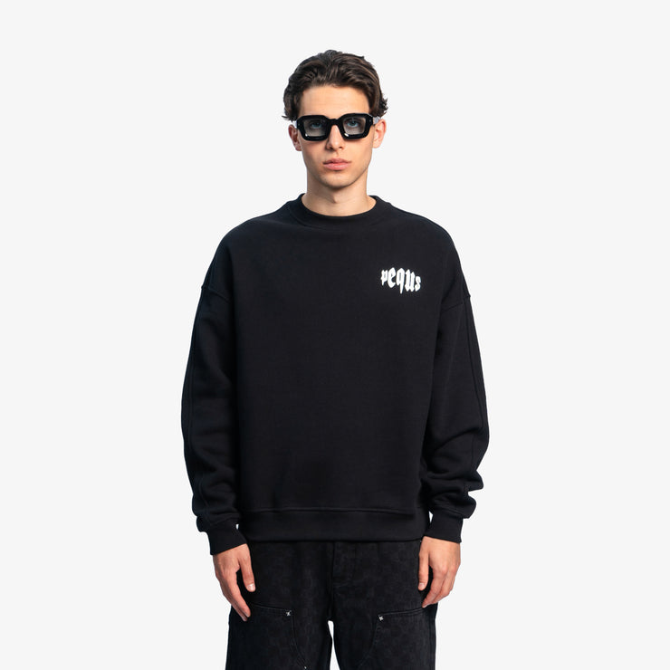Pequs Mythic Chest Logo Sweater Letzter Tag