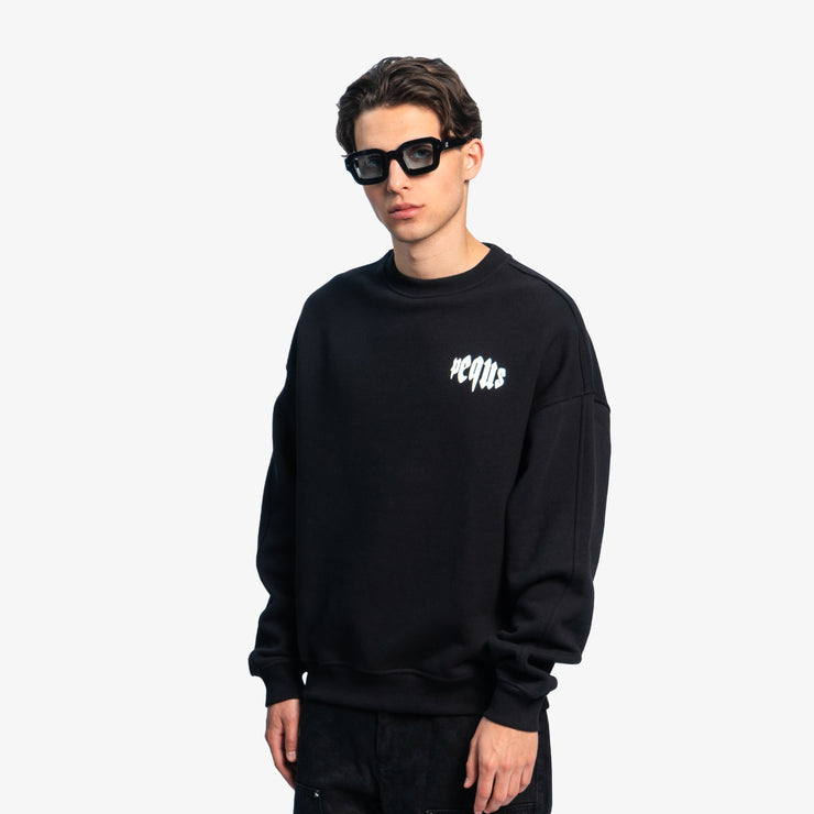 Pequs Mythic Chest Logo Sweater Letzter Tag