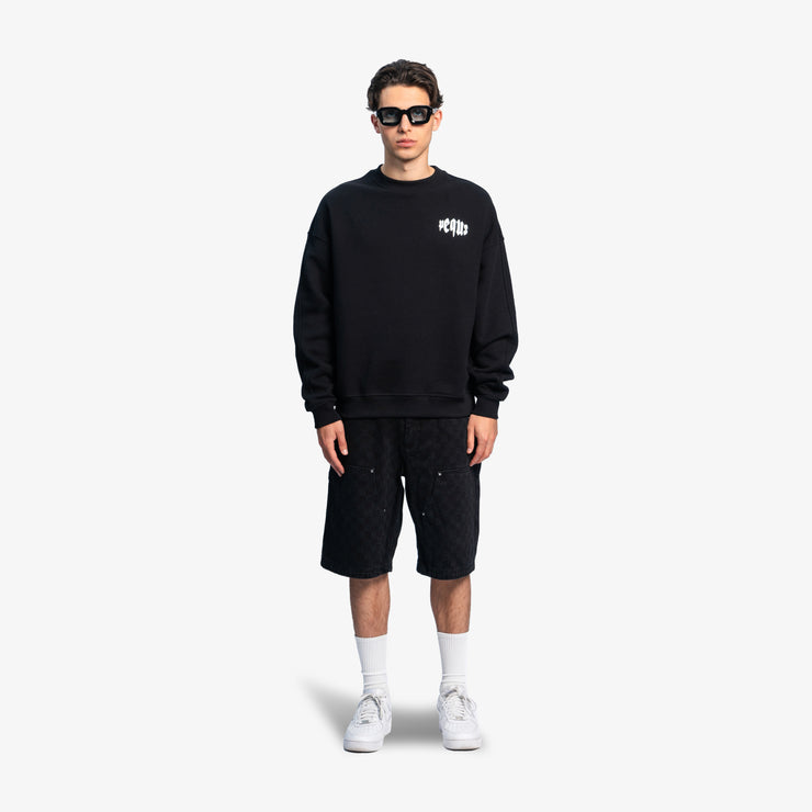 Pequs Mythic Chest Logo Sweater Letzter Tag