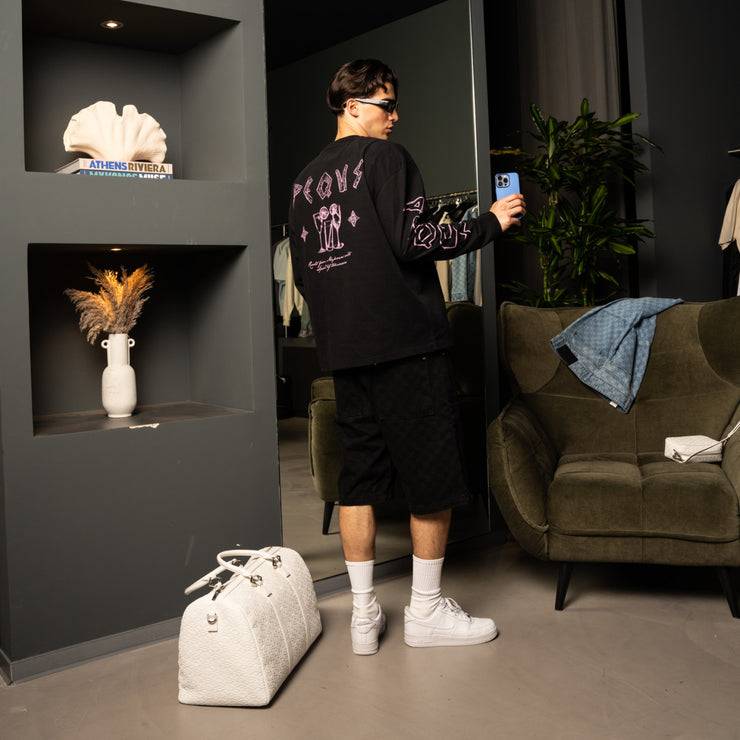 Pequs Skribbled Longsleeve Nur noch ein Tag übrig