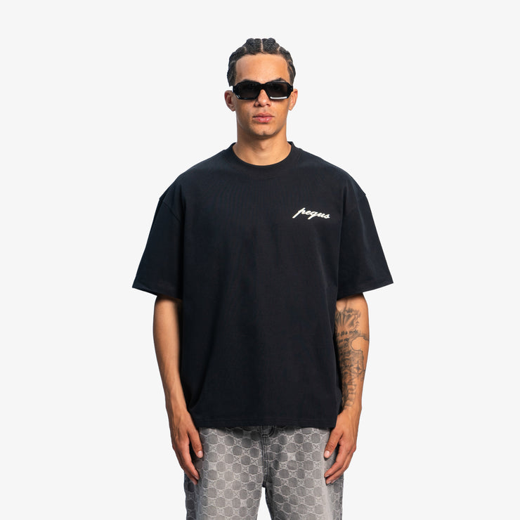 Pequs A Paradise Beach Club Back Logo T-Shirt Super Rabatt