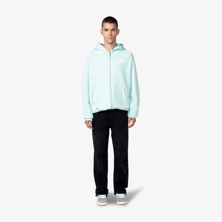 Pequs Scripted Chest Logo Zip Hoodie Online