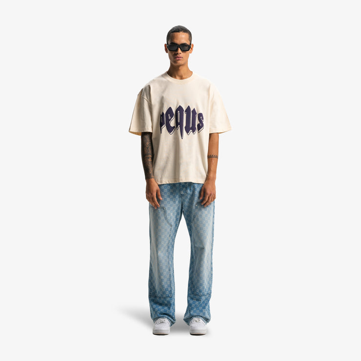 Pequs Outlined Mythic Logo T-Shirt Günstiger Verkauf