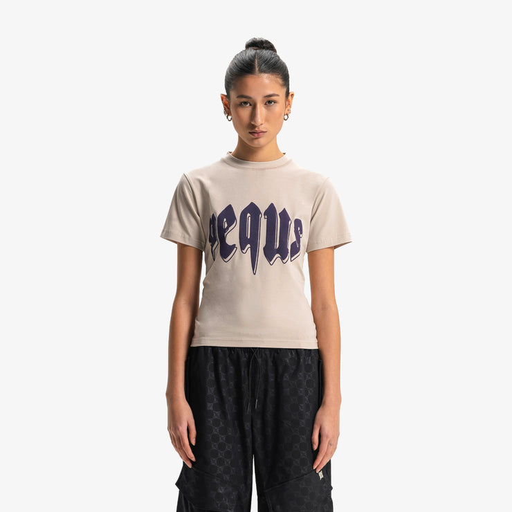 Pequs Fitted Outlined Mythic Logo T-Shirt Top Angebot