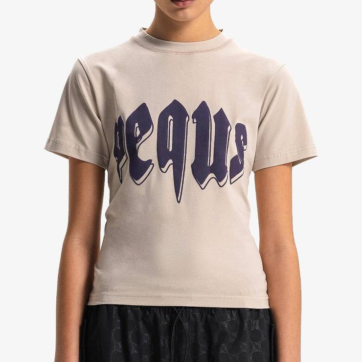 Pequs Fitted Outlined Mythic Logo T-Shirt Top Angebot