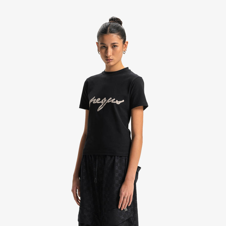 Pequs Fitted Ink Logo T-Shirt Neueste Mode