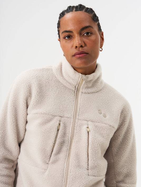 ﻿Pinqponq Fleece Jacket - Cliff Beige (Female) Heißer Verkauf