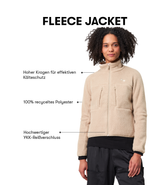 Pinqponq Fleece Jacket - Caramel Khaki (Female) Große Rabatte