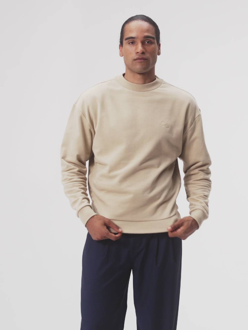 Pinqponq Sweatshirt - Caramel Khaki (Unisex) Sonderangebote