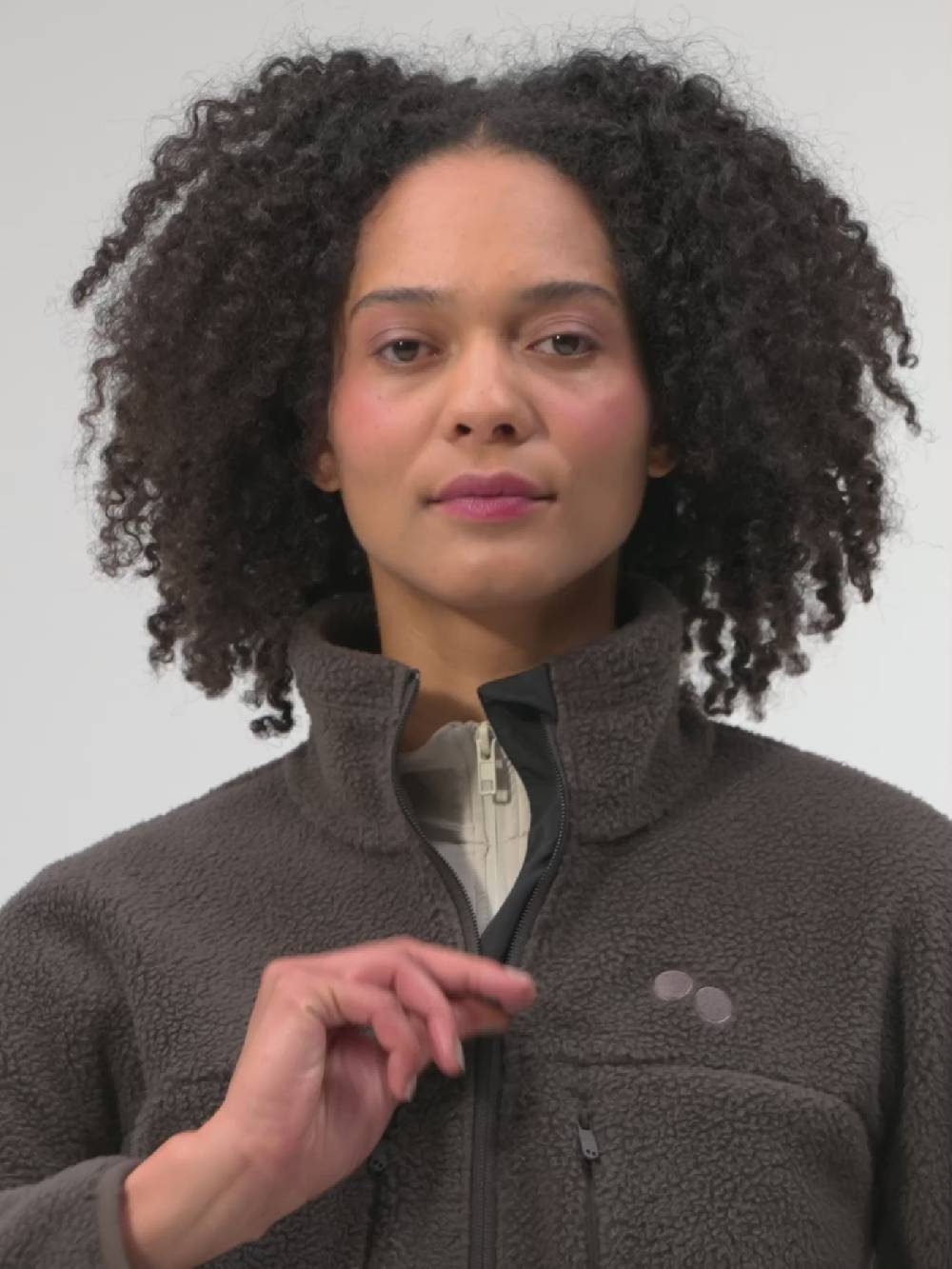 Pinqponq Fleece Jacket - Coffee Brown (Female) Letzte 2 Tage
