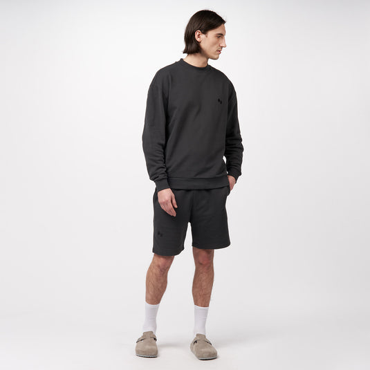 Pinqponq Sweatshort - Peat Black (Unisex) Letzter Tag