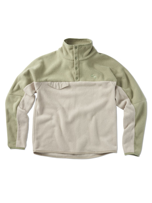 Pinqponq Fleece Pullover - Tune Olive (Unisex) Zeitbegrenzte Promotion