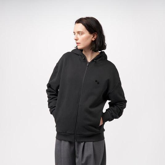Pinqponq Zipped Hoodie - Peat Black (Unisex) Bis zu 60% Rabatt