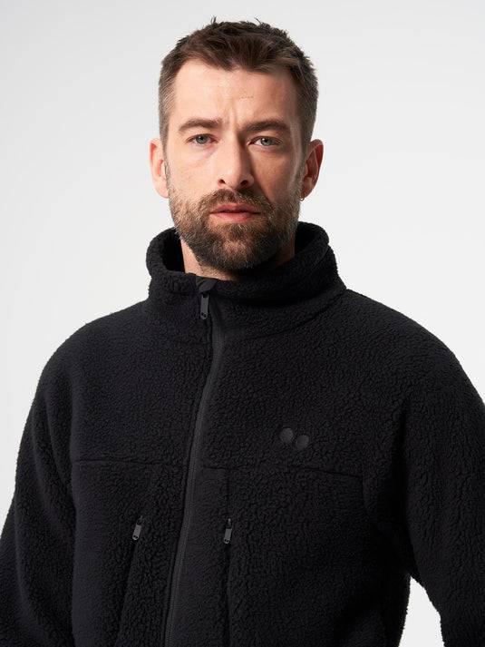 Pinqponq Fleece Jacket - Peat Black (Male) Fabrikladen