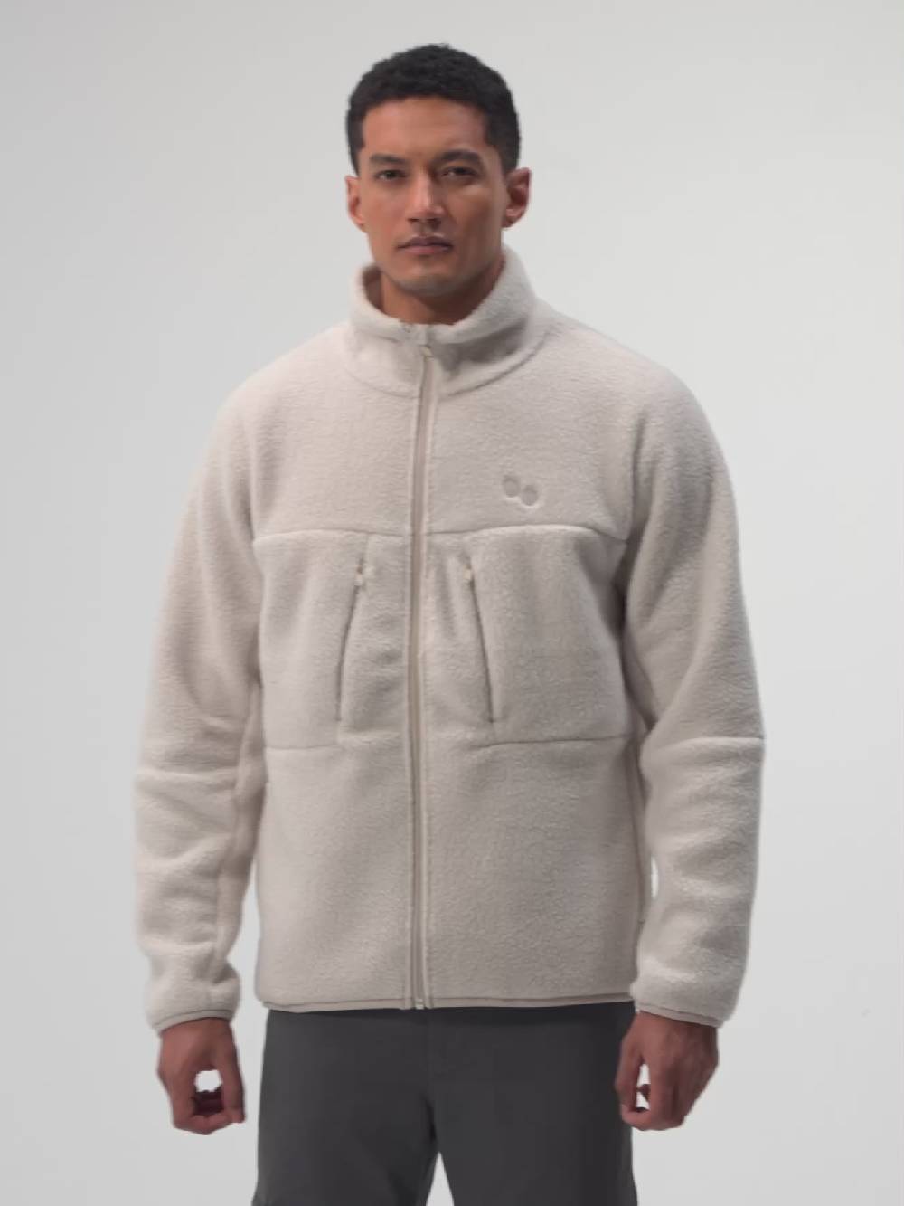 Pinqponq Fleece Jacket - Cliff Beige (Male) Black Friday Preise