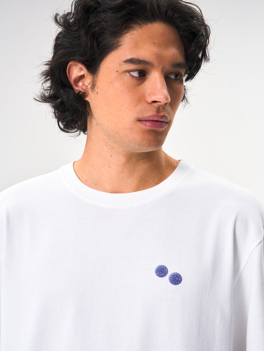 Pinqponq T-Shirt Cotton - Dandelion White Resort (Male) Im Verkauf