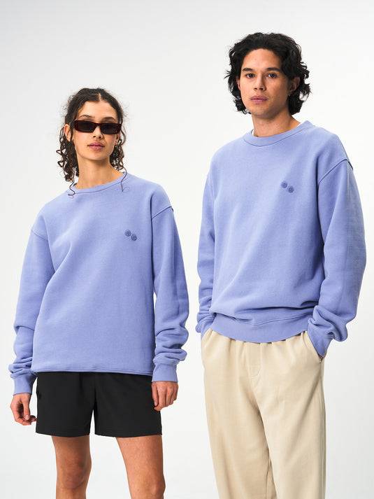 Pinqponq Sweatshirt Cotton - Pool Blue (Unisex) 50% Rabatt für begrenzte Zeit