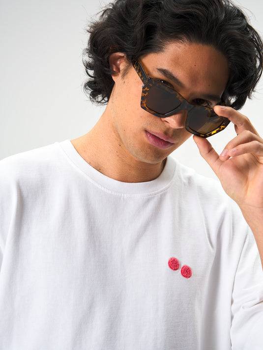 Pinqponq T-Shirt Cotton - White Frottee Watermelon (Male) Online