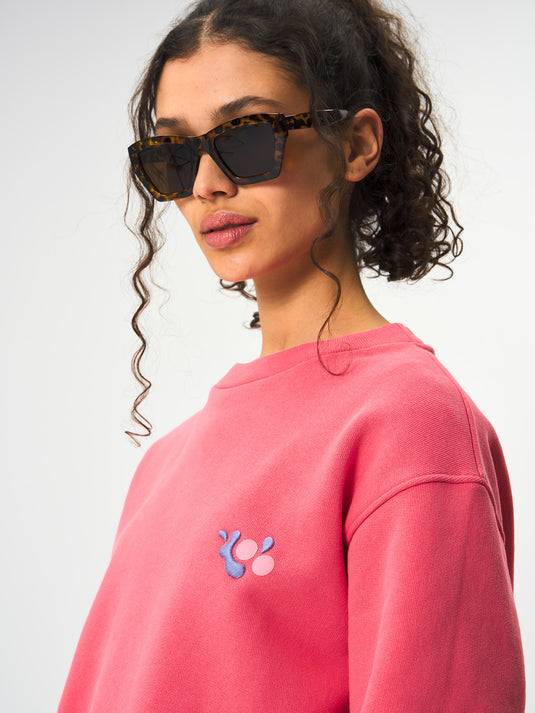Pinqponq Sweatshirt Cotton - Watermelon Pink (Unisex) Outlet