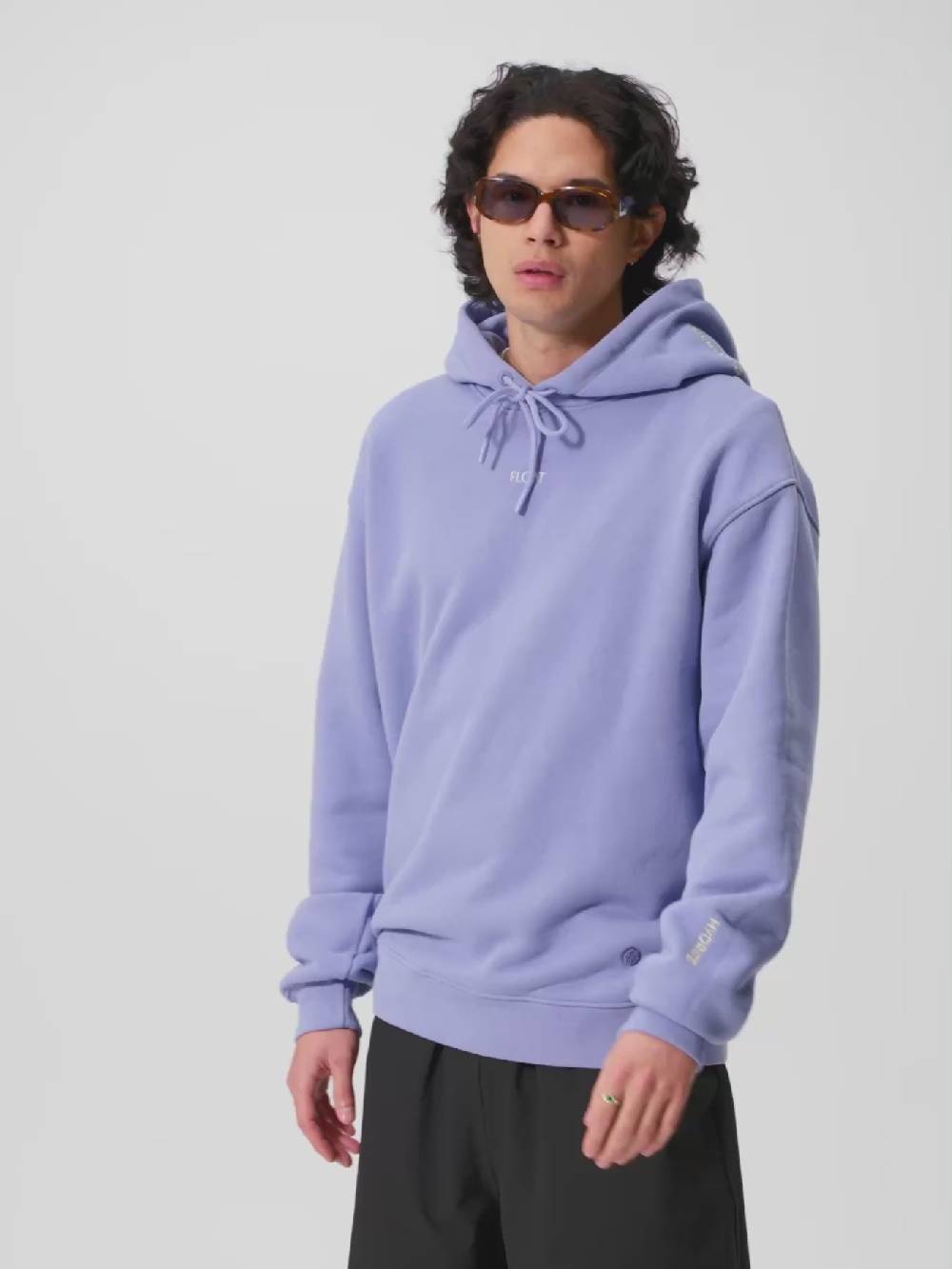 Pinqponq Hoodie Cotton - Pool Blue (Unisex) Auslauf