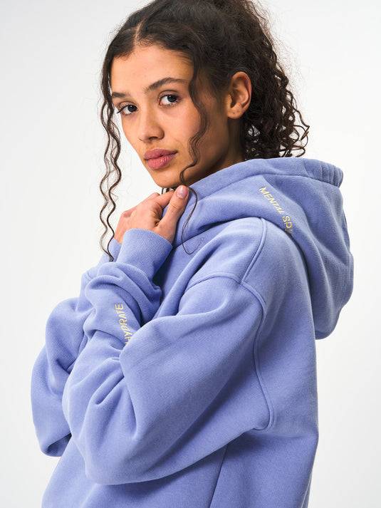 Pinqponq Hoodie Cotton - Pool Blue (Unisex) Auslauf