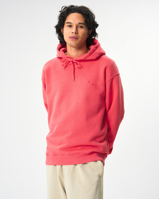 Pinqponq Hoodie Cotton - Watermelon Pink (Unisex) Verkauf