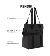 Pinqponq Pendik TB - Solid Black Schlussverkauf