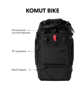 Pinqponq Komut Medium Bike - Pure Black Exklusivangebot