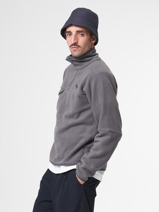 Pinqponq Fleece Pullover - Graphite Grey (Unisex) Jubiläumsangebot