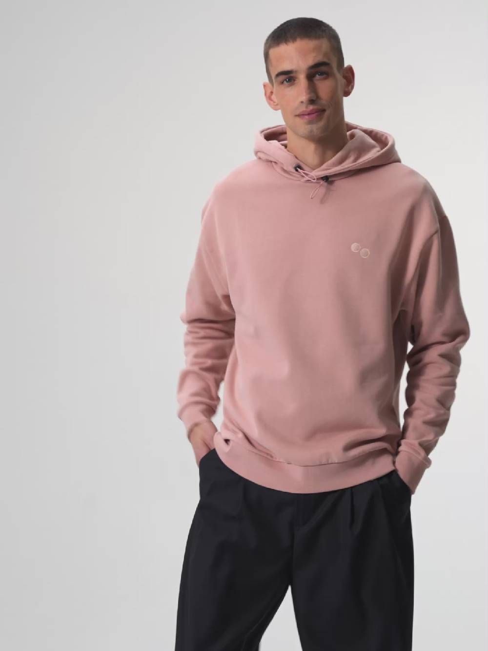 Pinqponq Hoodie - Ash Pink (Unisex) Lagerräumung