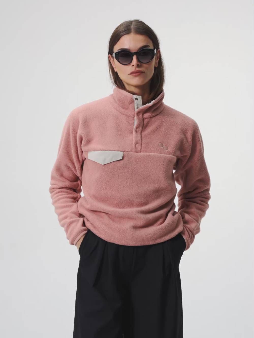 Pinqponq Fleece Pullover - Ash pink (Unisex) Top Angebot