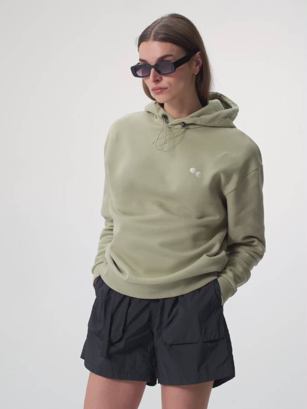 Pinqponq Hoodie - Reed Olive (Unisex) Neueste Mode