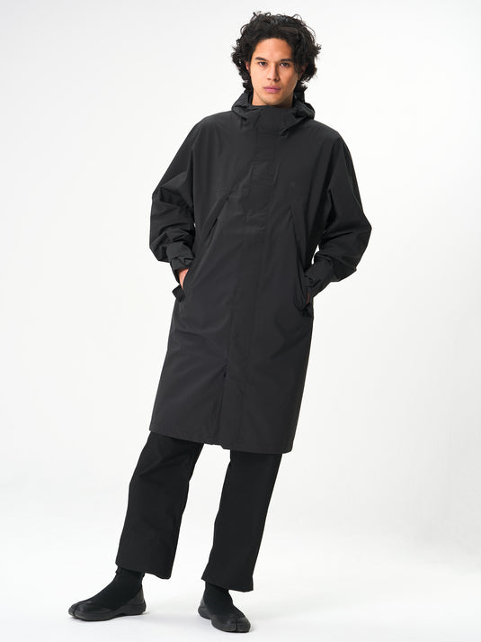 Pinqponq Aestech Rain Parka - Peat Black (Unisex) Große Rabatte