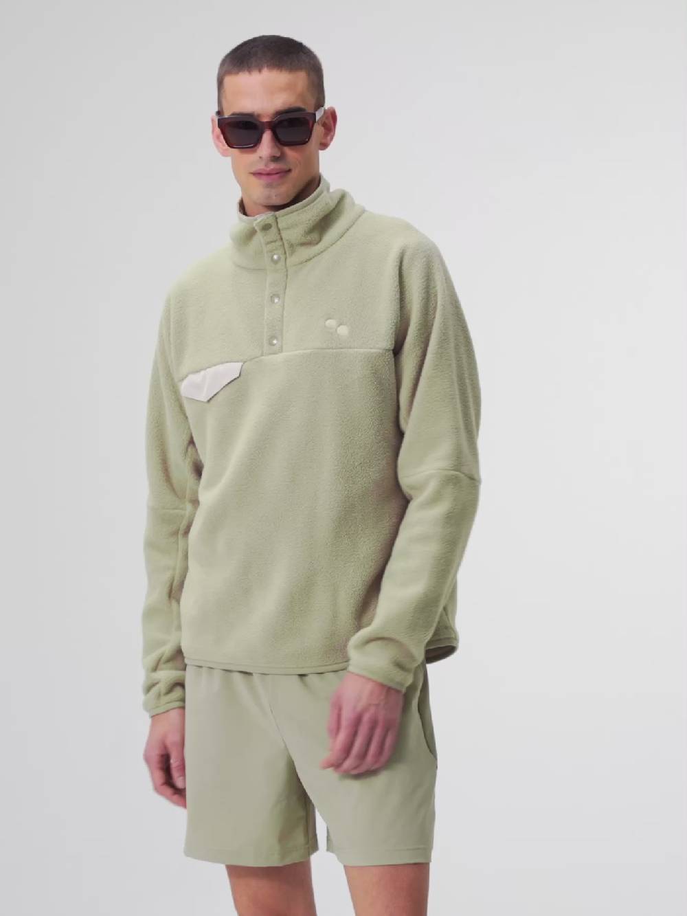Pinqponq Fleece Pullover - Reed Olive (Unisex) Neuheiten