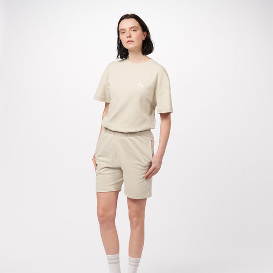 Pinqponq Sweatshort - Cliff Beige (Unisex) Saisonale Angebote