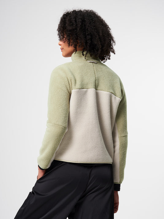 Pinqponq Fleece Jacket - Tune Olive (Female) Räumungsverkauf