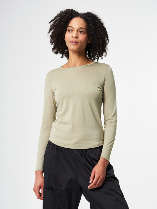 Pinqponq Longsleeve TENCEL™ - Wooden Olive (Female) Sonderangebote