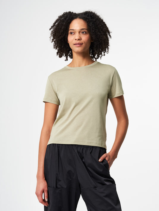 Pinqponq T-Shirt TENCEL™ - Wooden Olive (Female) Riesige Ersparnisse