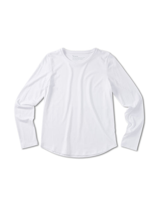 Pinqponq Longsleeve TENCEL™ - Wooden White (Female) VIP-Rabatte