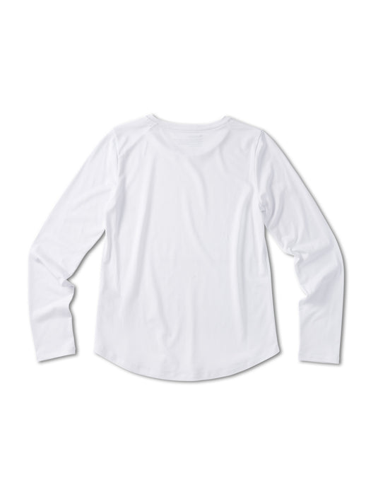 Pinqponq Longsleeve TENCEL™ - Wooden White (Female) VIP-Rabatte